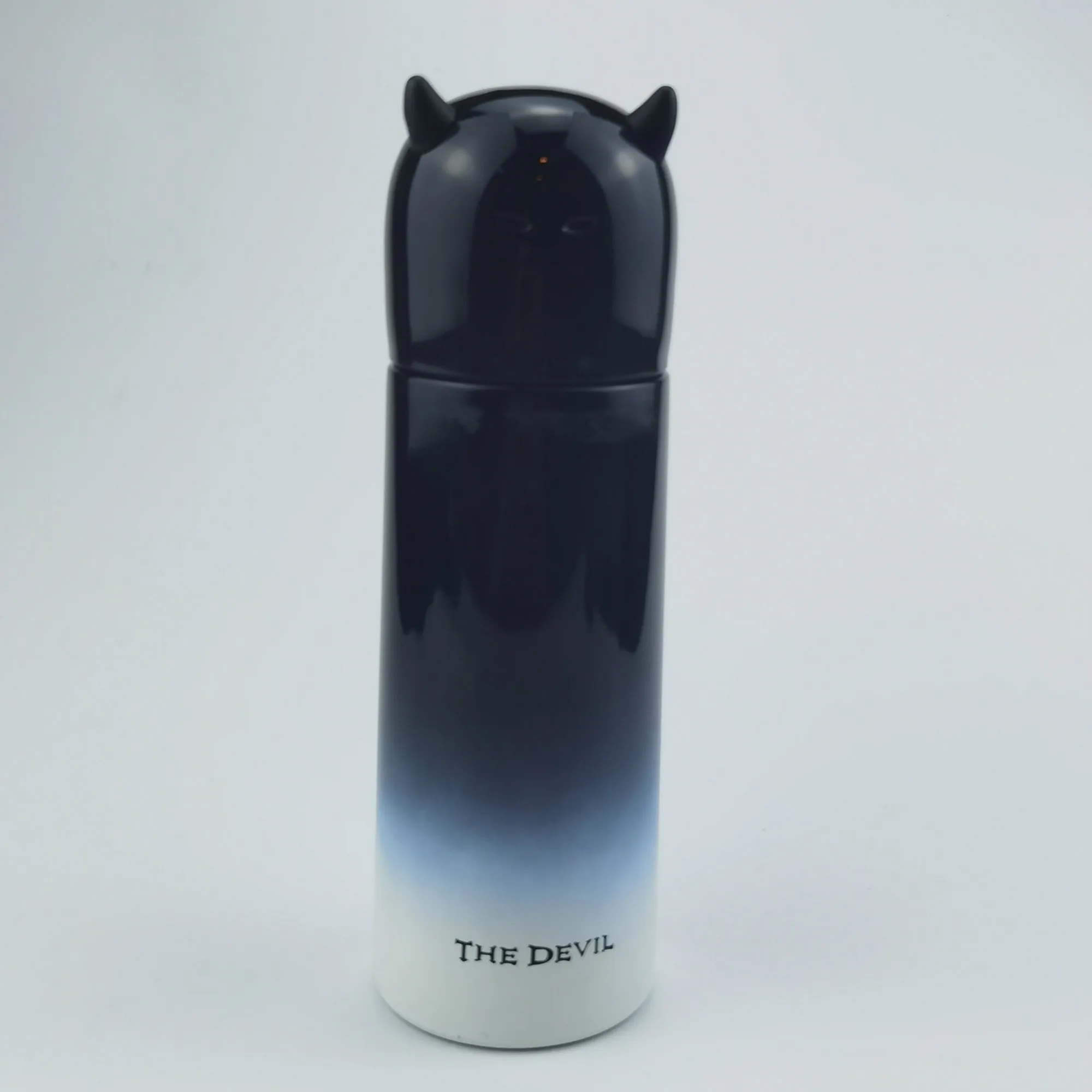 350ml BPA Free Double Wall Stainless Steel Modern Insulated Little Devil Thermos Vacuum Cup Pressing Type Water Bottle with Lid