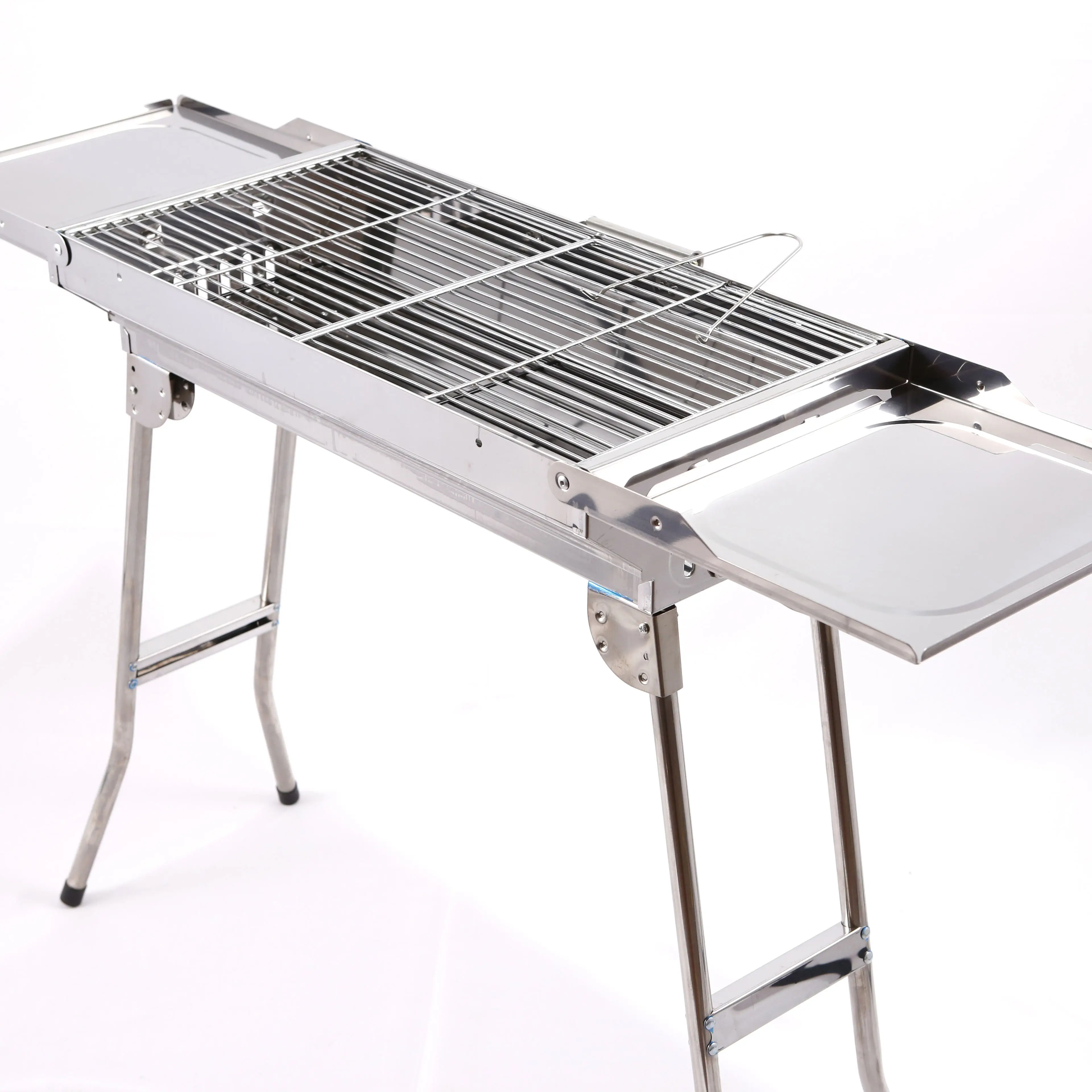 Outdoor Simple Design Different size charcoal barbecue bbq grills 82x30x55cm with two side table