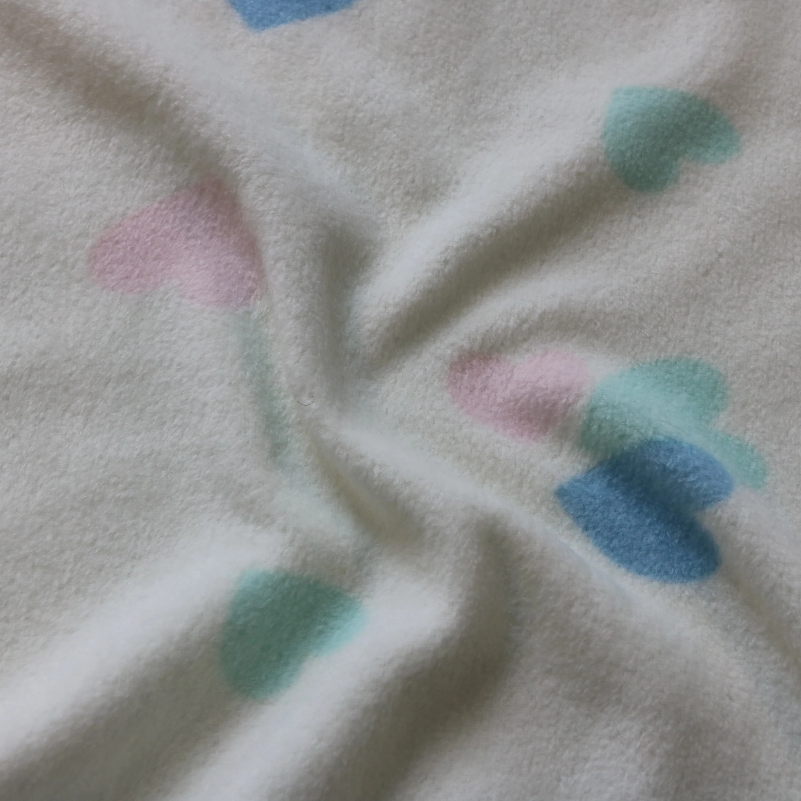 HIGH QUALITY AND SOFTER CUSTOMIZED COLOR 100%  POLYSTER PRINTED TWO SIDES BRUSHED ONE SIDE ANTIPILLING POLAR FLEECE FOR GARMENTS