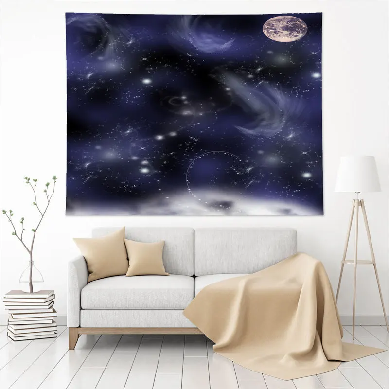 Custom Logo Printed Wall Hanging Tapestry For Home Decor Polyester French Blankets Printing Blanket Decoration Home Wall Carpet