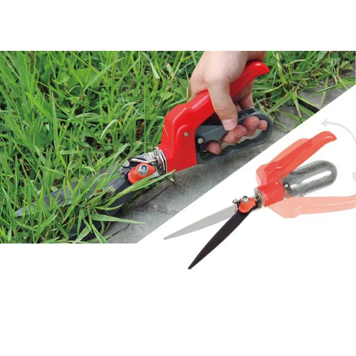 Portable Grass Scissors Long Blade Ergonomic Handle Grip Lawn Cutting Pruner Grass Shears Topiary Trimmer Shaping Shears