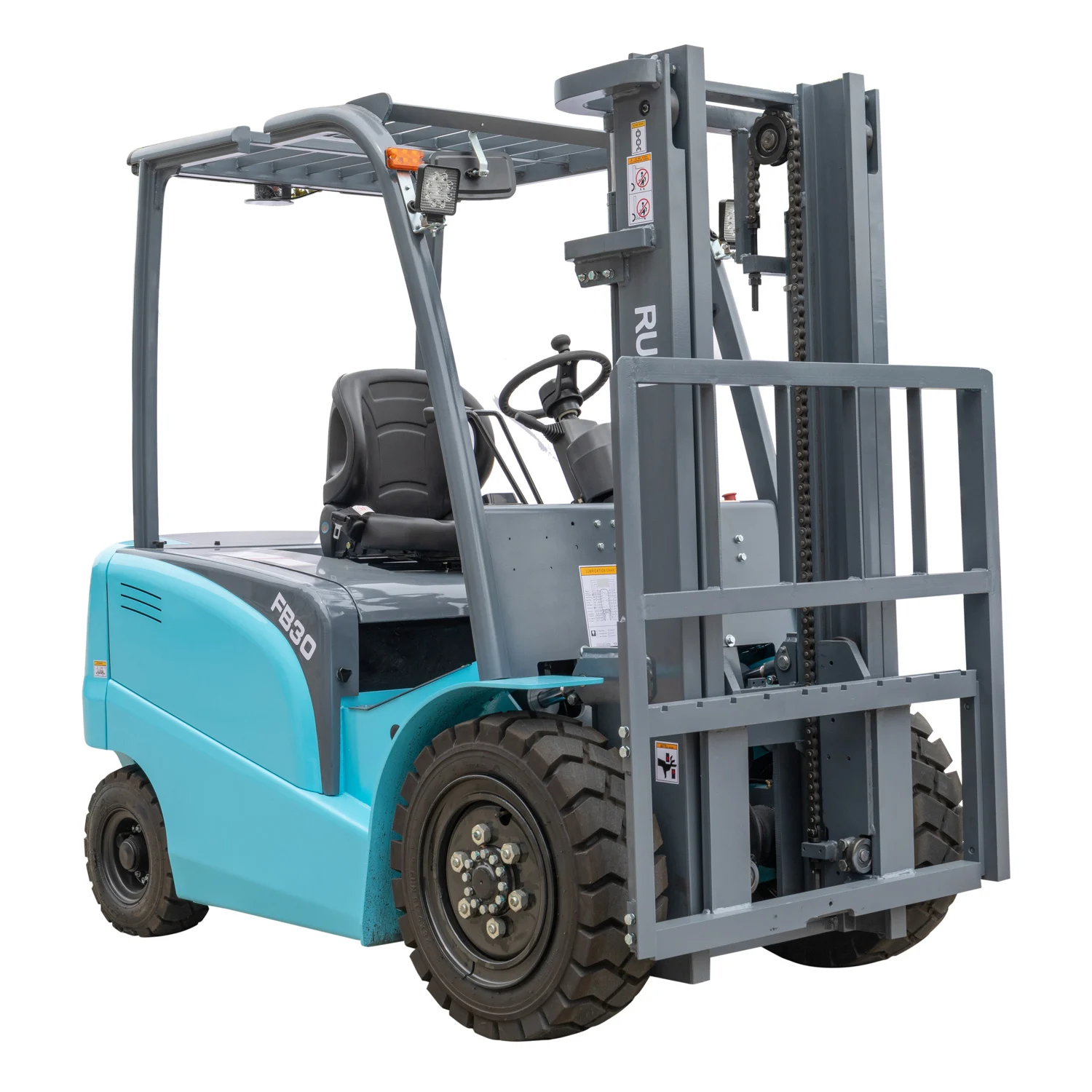 China Manufacturer 2.5/3t/Ton 2500kg 3000kg with Side Shift and Solid Tyres Counterbalance Mini Electric Forklift Price for New