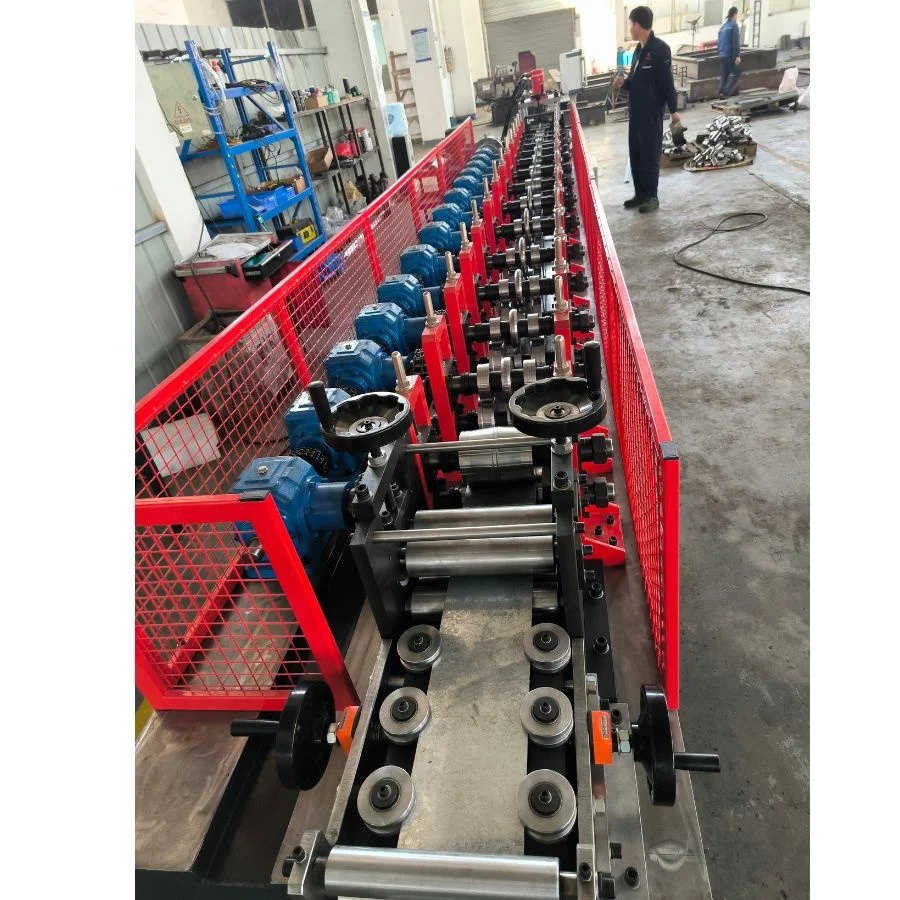 24 Gauge Galvanized Steel Garage Door Strut (U-Bar) Profile Roll Forming Making Machine for Reinforcement