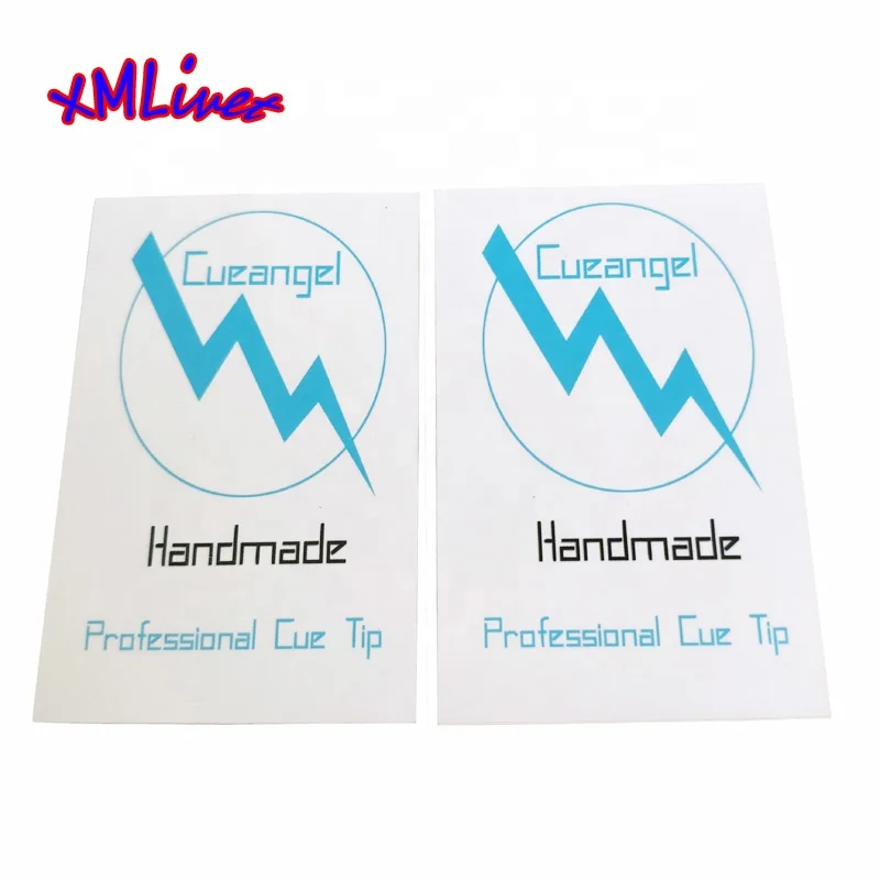 CUEANGEL latest square shape Pool Billiards Punch and Jump cue tips coffee/black color High quality cue stick tips accessories