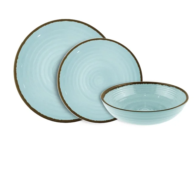 Sebest Melamine Factory Wholesale Price Hot Sell Custom Nordic Style Unbreakable Melamine Dinner Set Melamine Plate