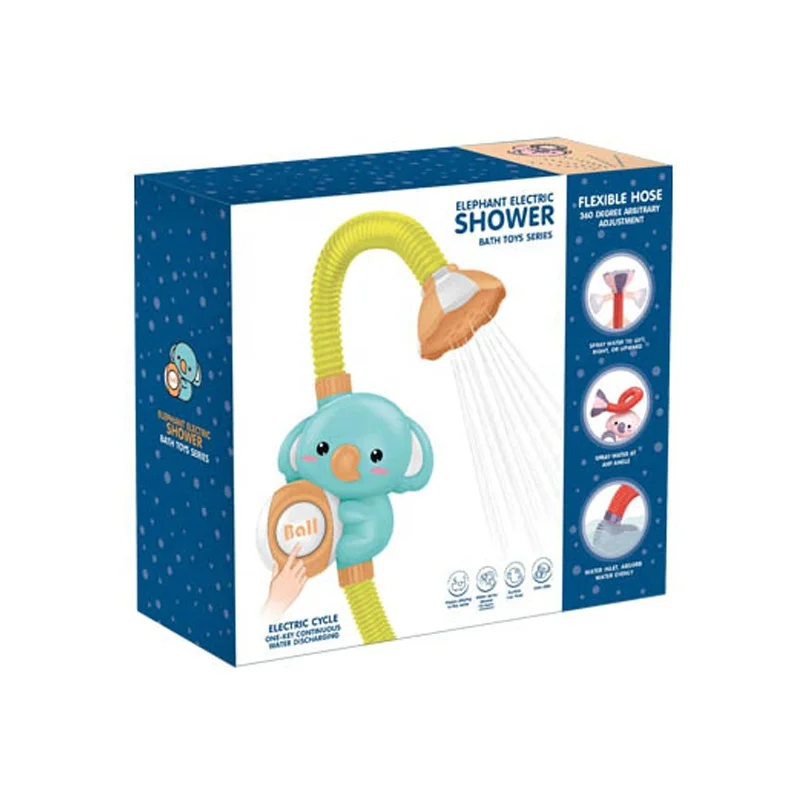 Hot Sale Electronic Water Fountain Rotating Animal Shaped Baby Bath Spray Sprinkler Bathroom Toy