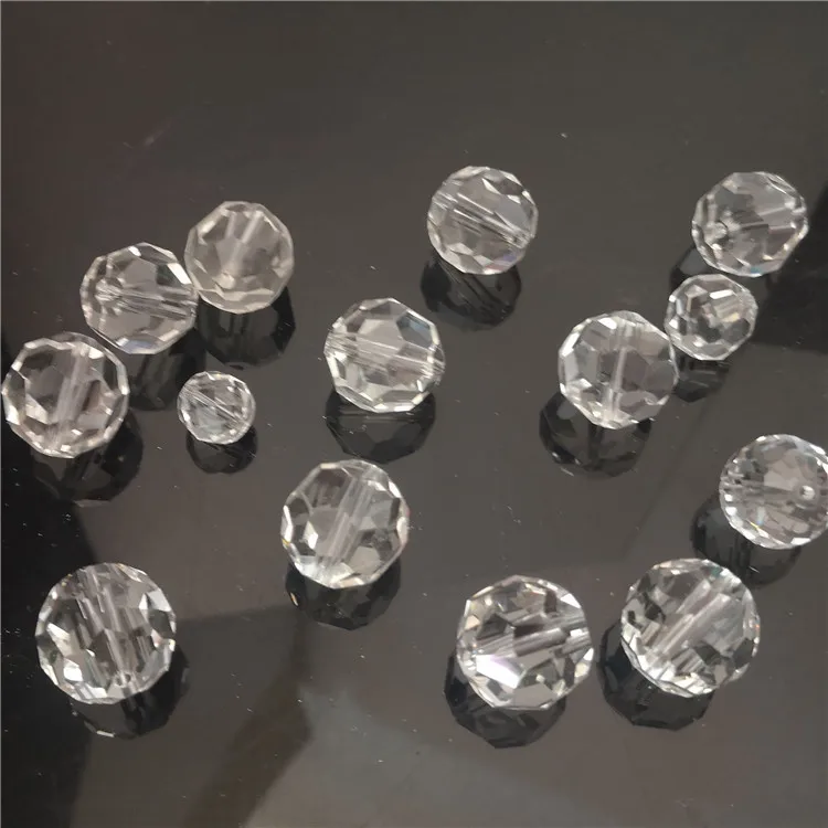 Crystal Glass decoration chandelier parts bead with hole 6mm,8mm,10mm,12mm MH-12911