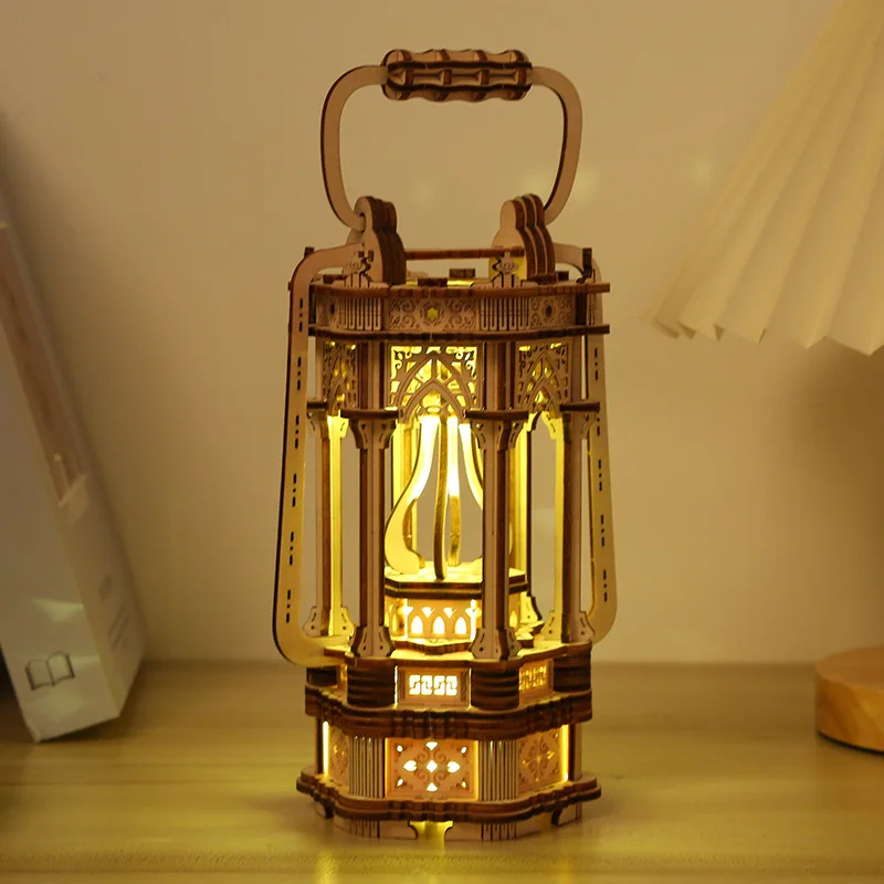 2025 Assemble Toys Victorian Lantern Jigsaw 3D Diy Wooden Puzzle