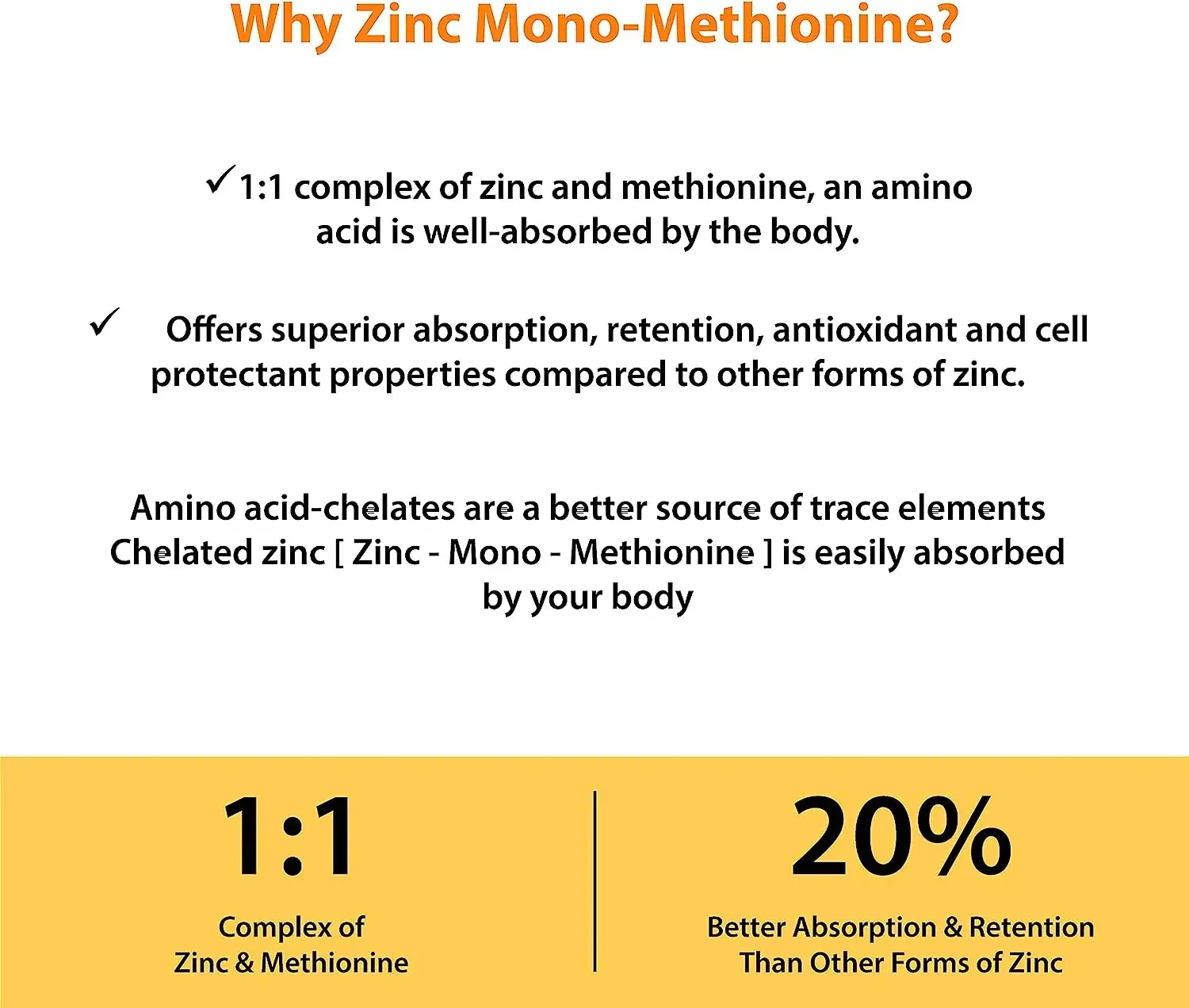 Zinc Capsule Zinc Mono Methionine Chelate Complex Vitamin Mineral Supplements Tablets Pills Vitamins Manufacturer