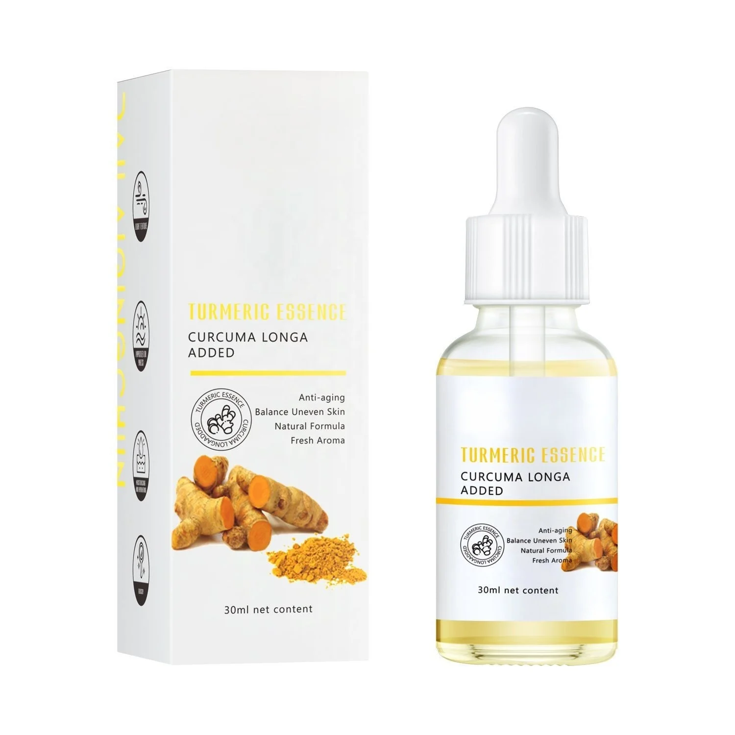 Best selling private label 30ml skin care serum anti acne moisturizing lightening facial turmeric serum for acne skin