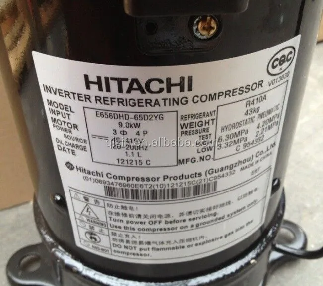 Абсолютно Новый Гуанчжоу Hi tachi_R410a DC инвертор спиральный компрессор E405DHD-38D2YG E655DHD-65D2YG E405DHD-38D2G