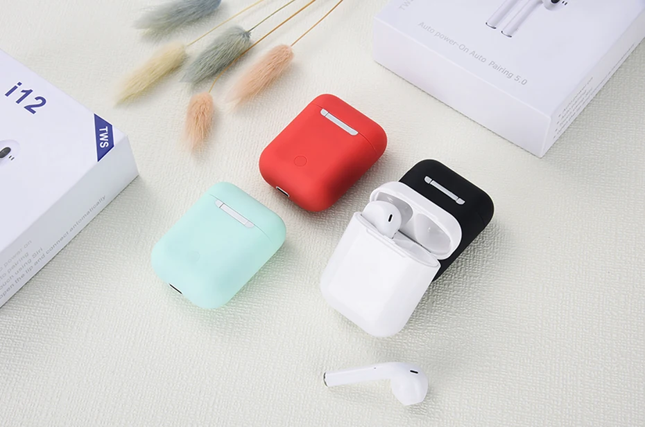 
i12 TWS Bluetooths Wireless Auriculares In-ear HIFI Earphone Audifonos Inalambricos with Charging Case 