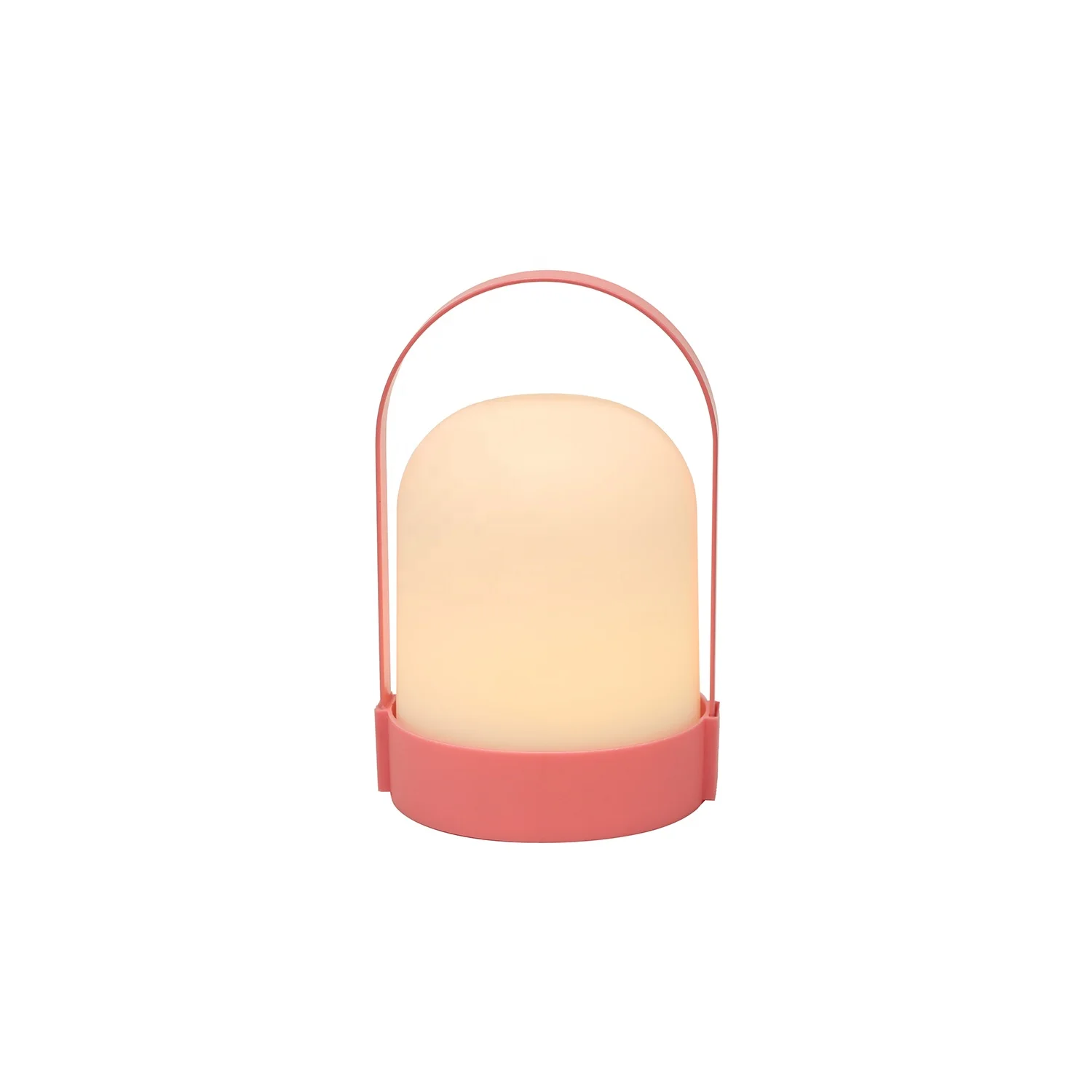 Small Size Pink Cute LED Camping Light Iron Plastic Dry Battery Night Light