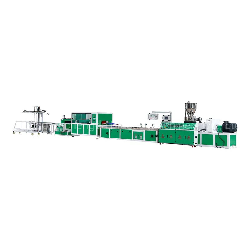 Fully Automatic PVC Fence Stair Profile PVC Wall Panel Fast Loading Wallboard Production Line Twin Screw Extruder Equipment