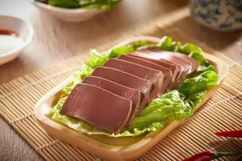 dish Restaurant  supermarket Mao Xue Wang jelly pudding duck blood curd with soy bean seedling hot pot boiled with fried tofu