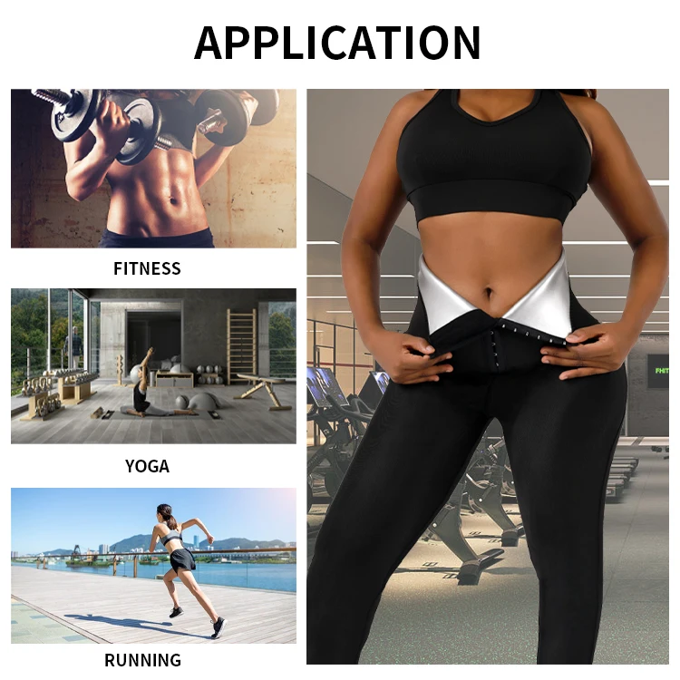 OEM ODM Yoga Slimming sweat shapers sauna leggings shapewear seamless gym tummy control pants