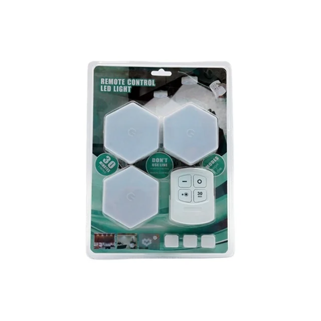 Новый дизайн «сделай сам» Умный квантовый шестигранный чувствительный RGB декоративный светодиодный ночник Настенный светильник модульный шестигранный сенсорный светильник