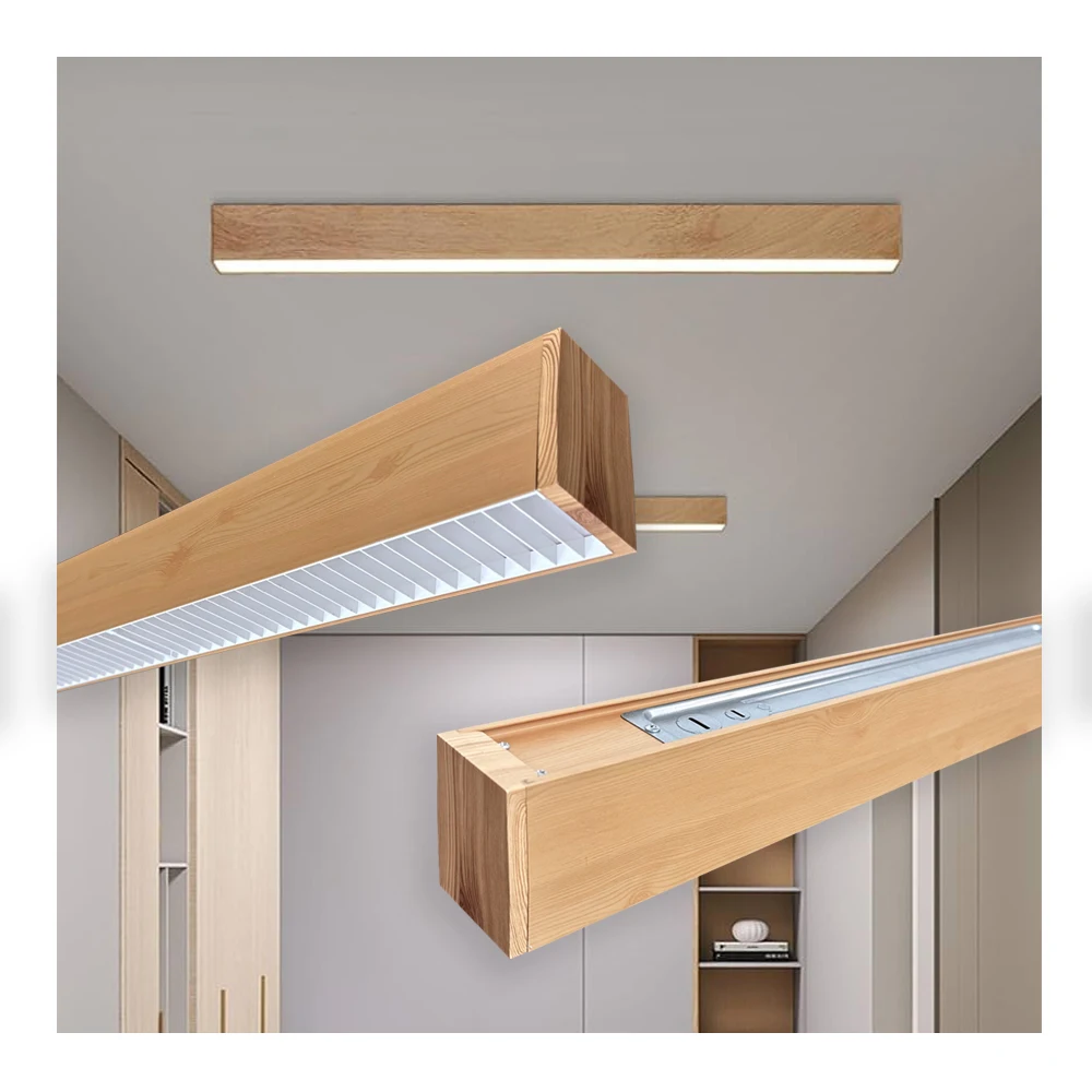 150LM/W Sensor LED Linear Profile Light Exhibition Hall Suspension-Mounted Pendant