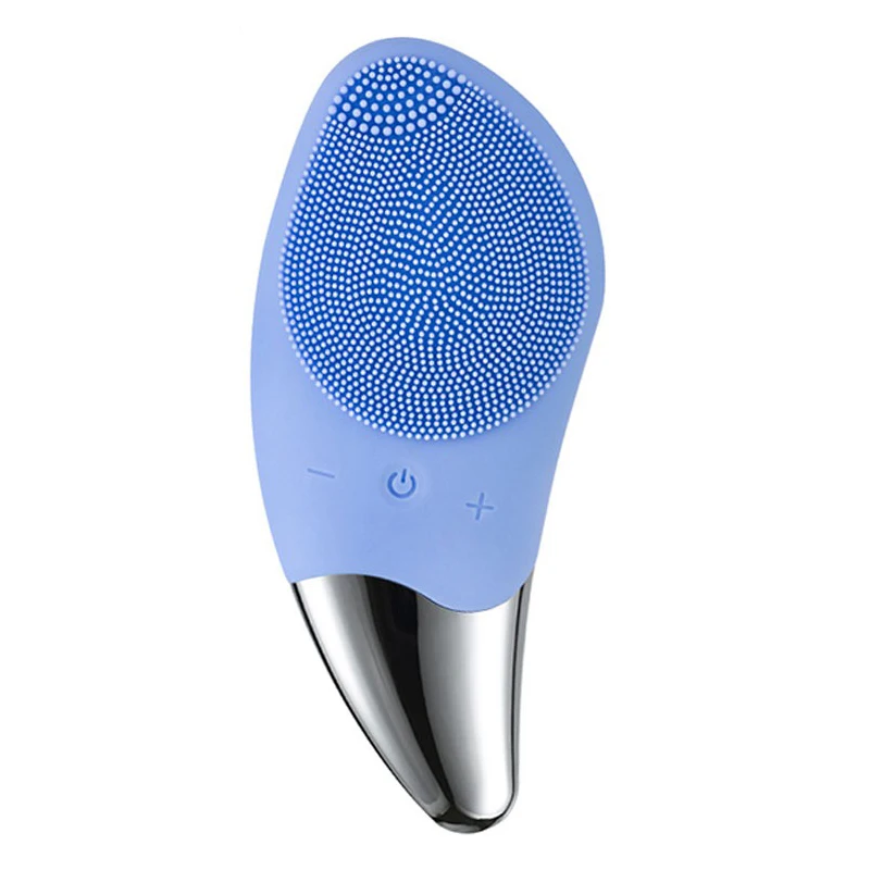 Men Women Soft Silicone Electric Face Brush Waterproof Cleansing Exfoliating Face Exfoliator Sonic Vibration Facial Brush