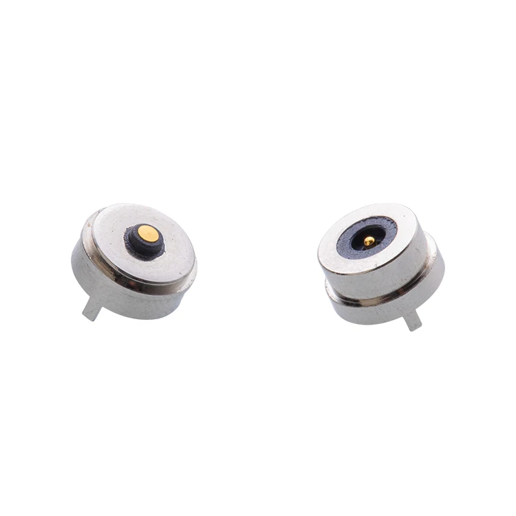 Factory Direct Waterproof Male Female Spring Loaded Connector 2 Pin Magnetic Connector Rounded