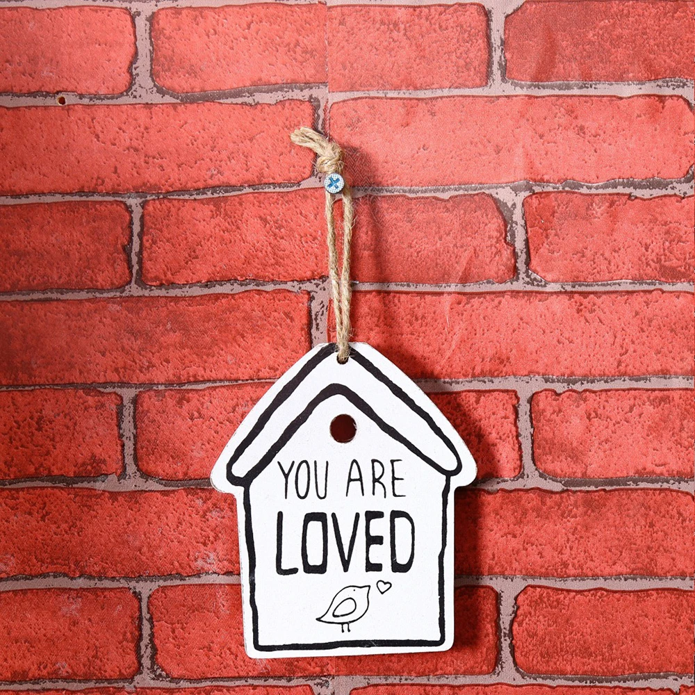 creative wooden sign home and shop decoration small listing wooden label bottle tags wooden plaques hanging ornament