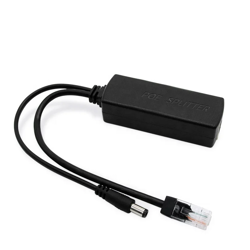 Standard isolation Poe Splitter 48v to 12v poe  gigabit splitter 40-57vdc input poe