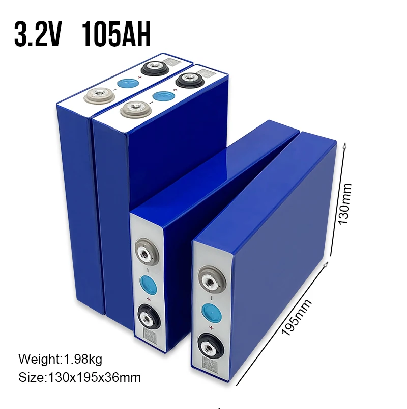 Многократного цикла глубокого заряда-разряда литий-железо-фосфатный 3,2 V 100Ah 105ah lifepo4 призматическая ячейка перезаряжаемые литий-железо-фосфатный аккумулятор