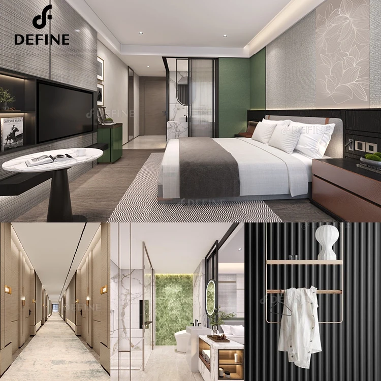 Thailand Apartment Project Hotel Customized Furniture Manufacturer Luxury Custom Made Hotel Bedroom Furniture