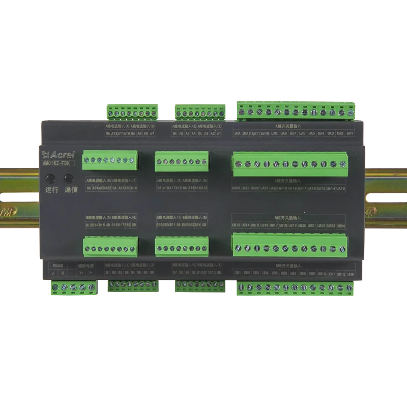 DC Multi Channel 48 Circuit Energy Power Monitor Meter AMC16Z With RS485 Modbus 50A Incoming Current for Base Station