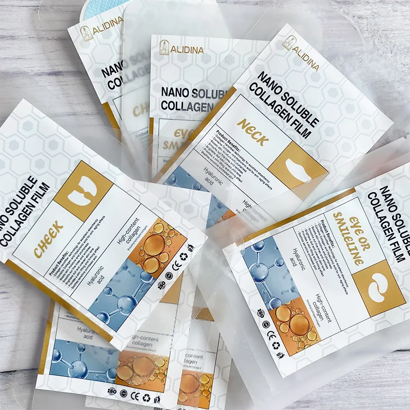 Collagen Film Soluble Face Serum Mask Hydrolyzed Anti Aging Face Neck Mask Patches Lift Moisturizing B
