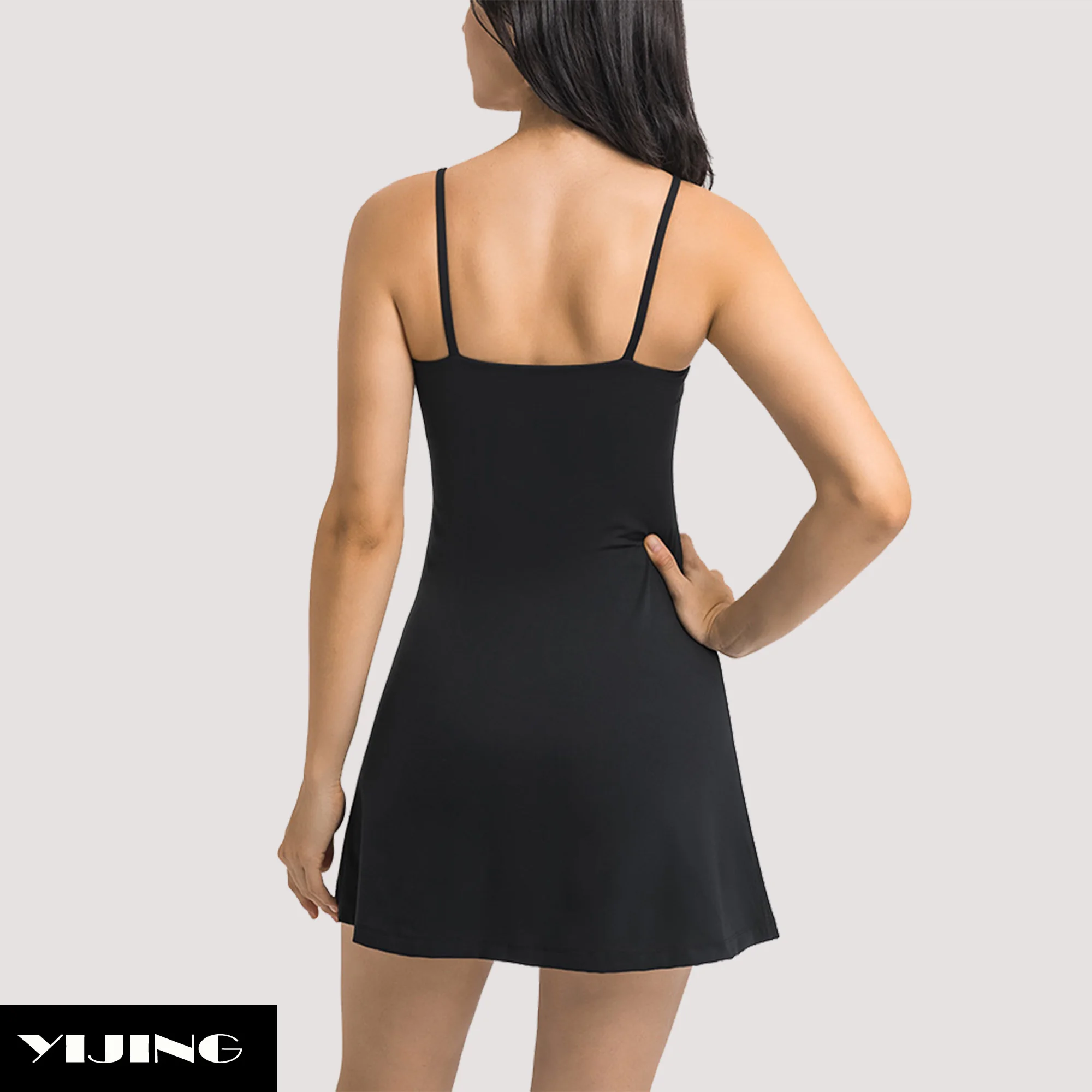 Women One Piece Tennis Dress With Shorts Sport Dress For Golf Badminton Running Workout Casual Girl Sport wear Club Dress