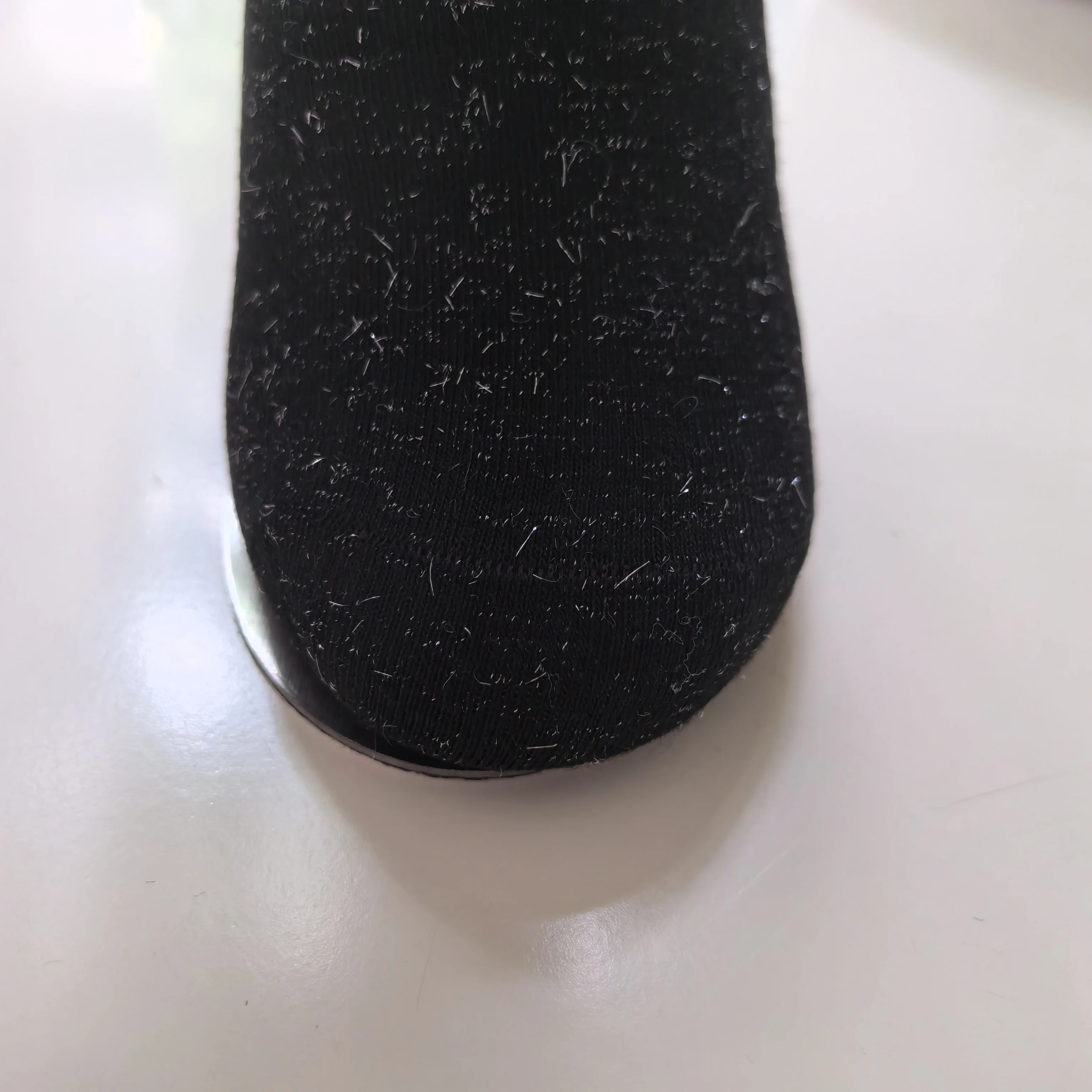 Customized woman socks Silver color yarn polyester fashion crimping quarter girl socks