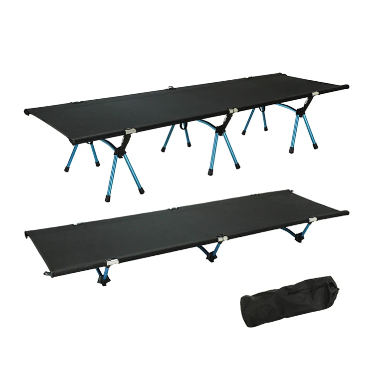 Outdoor Equipment Portable 7075 Aluminum Alloy Ultralight Adjustable Height Folding Bed Camping Cot