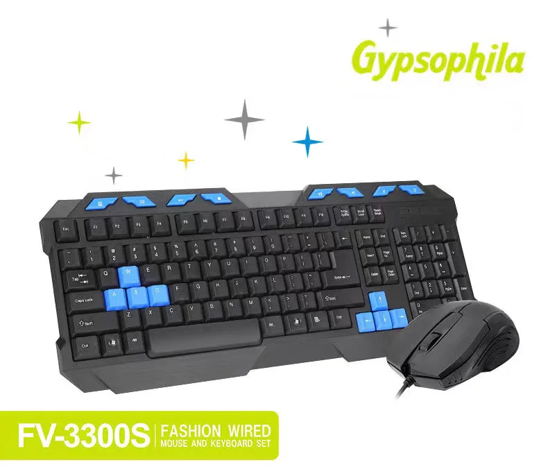 Hot Selling Gaming Gaming Keyboard and Mouse USB Wired Keyboard Mouse Set for Laptop Computer Gaming and Work