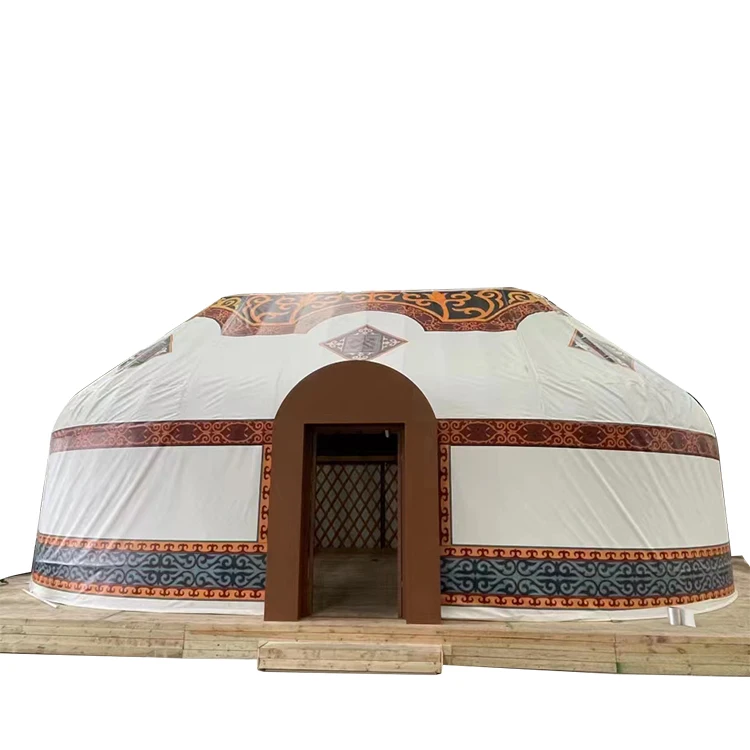 Multifunctional rectangular oval yurt home tent luxury mongolian yurt ger tent