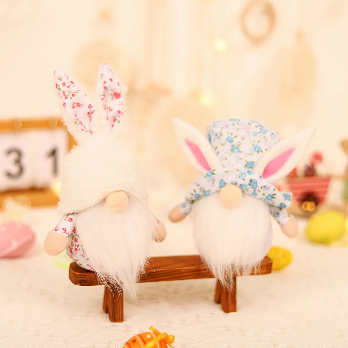 2024 Plush Small Easter Gnome For Easter Decoration Handmade Swedish Tomte Gnomes Decorations Table Ornaments