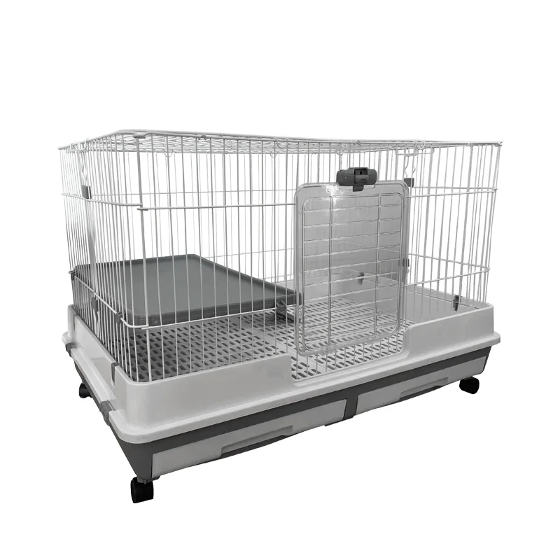 Luxury Fashion Pet Houses of Wheels Indoor Large Cage Small Animals House Metal Rabbit Cage