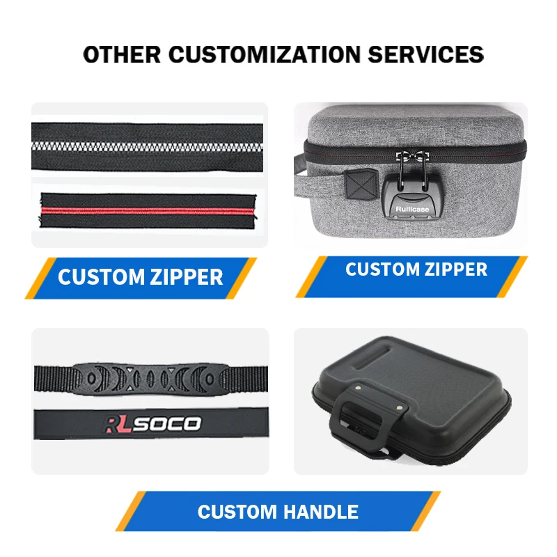 RLSOCO Custom Customized 1680d Portable Eva Hard Shell bag Waterproof Capsules Protective Carrying Case for Gopro Camera