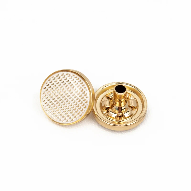 New design 4 parts press garment accessory zinc alloy thobe button metal snap button