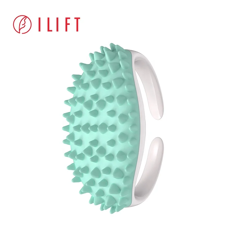 silicone dry brushing body brush for cellulite and lymphatic