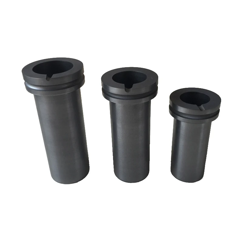 Good Heating Induction Furnace Graphite Crucible For Gold Metal Melting