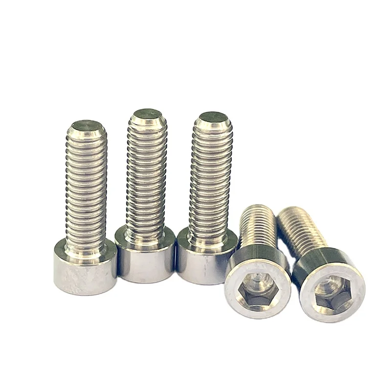 High Quality Industrial machine DIN912 titanium screws hex socket gr5 titanium bolts by PYTITANS