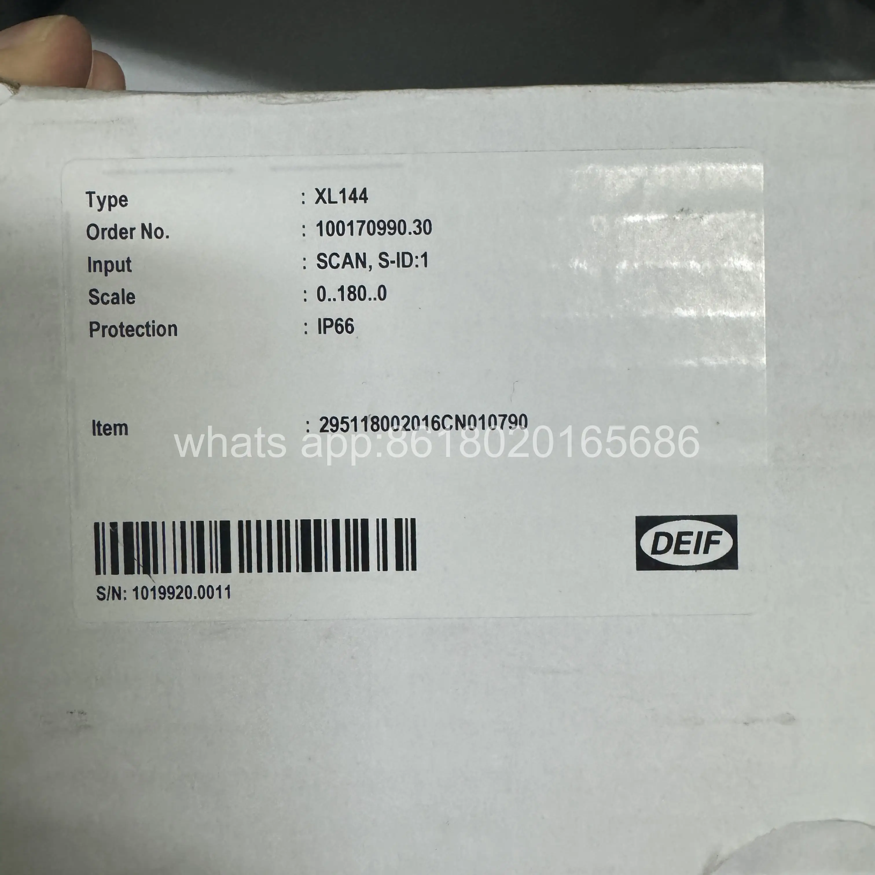 DEIF XL144 S-ID1 сканирования 0 .. 180 индикатор
