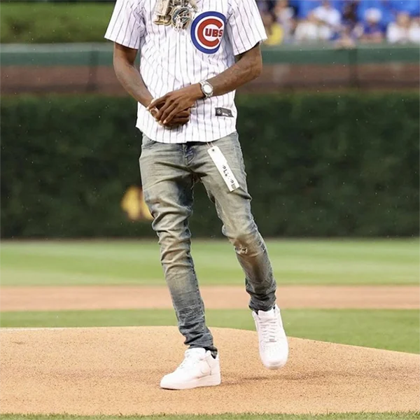 Ripped Skinny Jeans China Factory Custom Wholesale Made High Quality Popular Men Pants Plain Light STREET Jeans