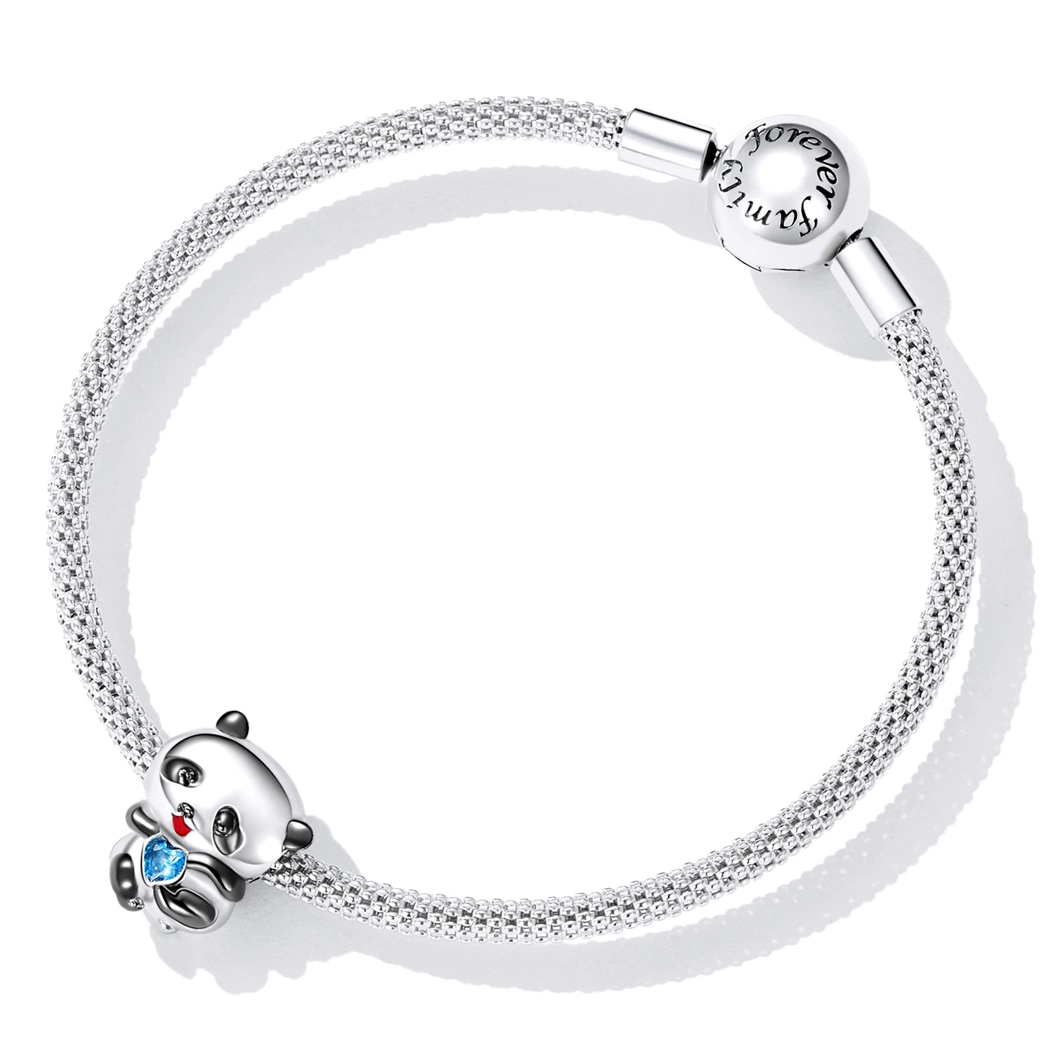 New Product 925 Sterling Silver Cute Colour Panda Charm Beads Pendant Charms For Bangles Jewelry For Women Girl Party Daily Wear