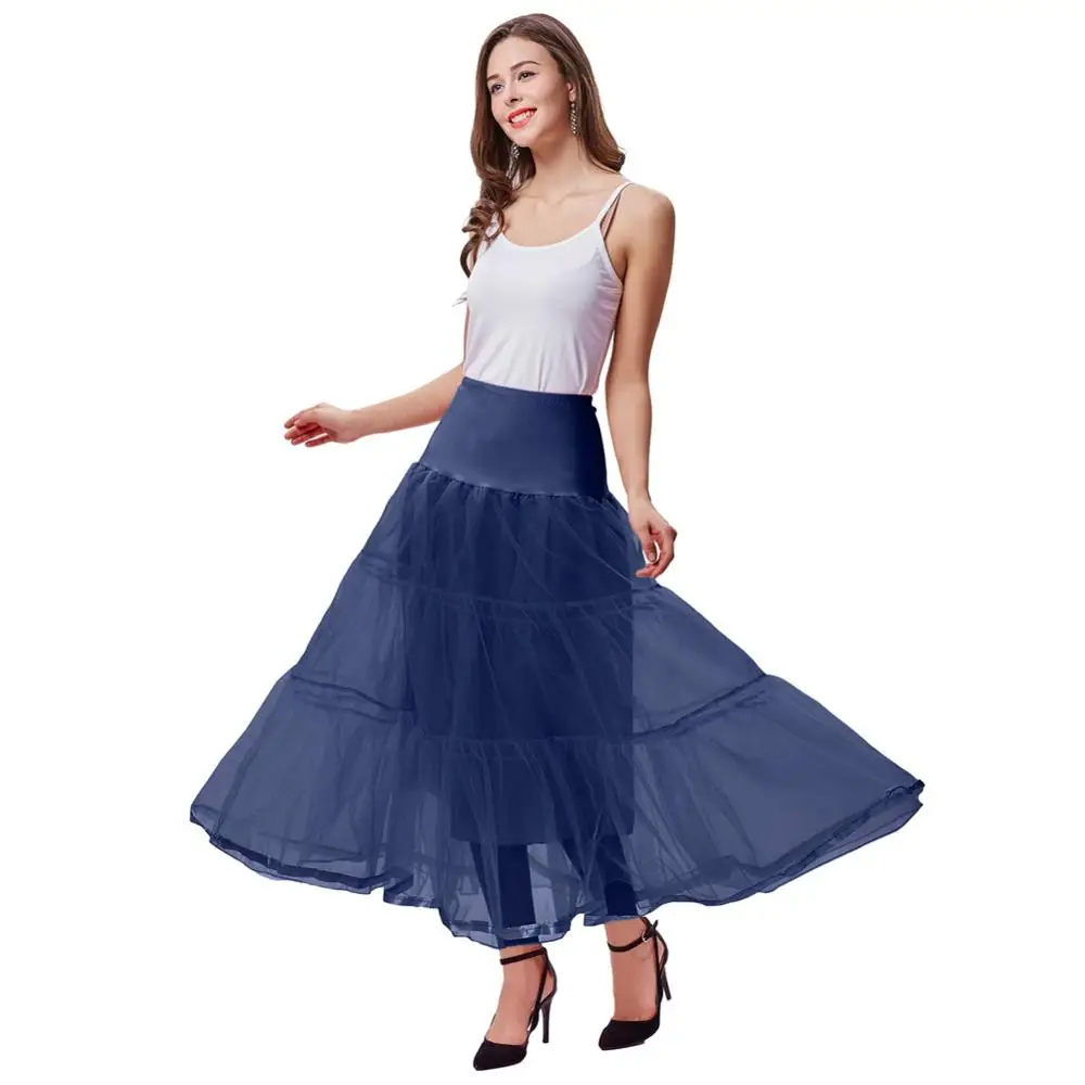 
SLA02038 SD Womens Voile Crinoline Petticoat Underskirt For Retro Dress Vintage Dress 