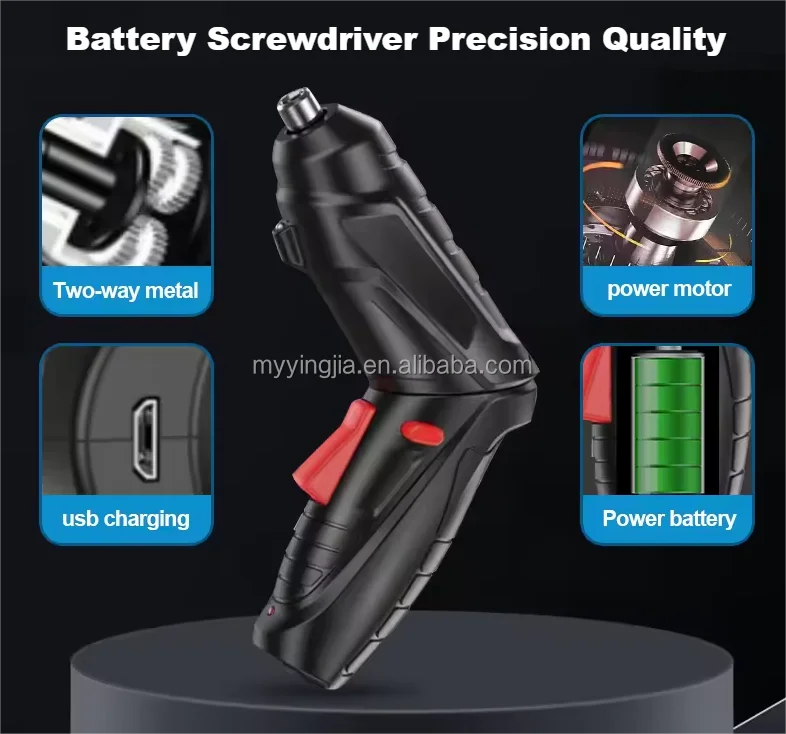 3.7V Precision Quality Battery Screwdriver Kit Cordless Electric Drill Screwdriver