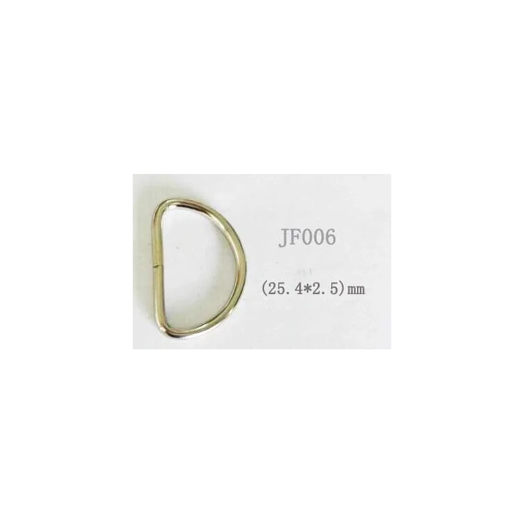 Wholesale High Quality Handle Bag Accessories Zinc Alloy Custom D-ring Buckle Metal D Ring For Handbag