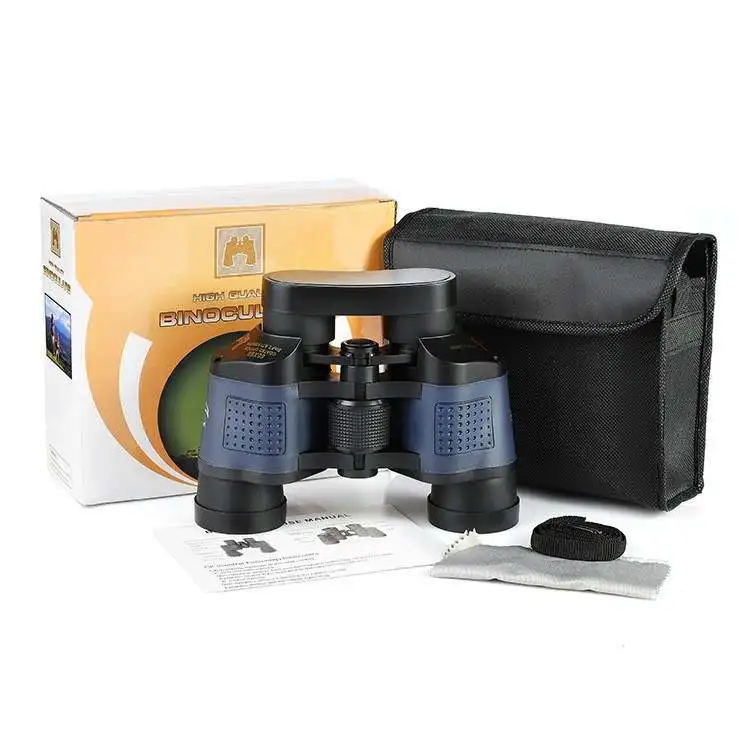 Factory 60x60 binoculars with coordinates night vision outdoor camping binoculars high definition red film telescope