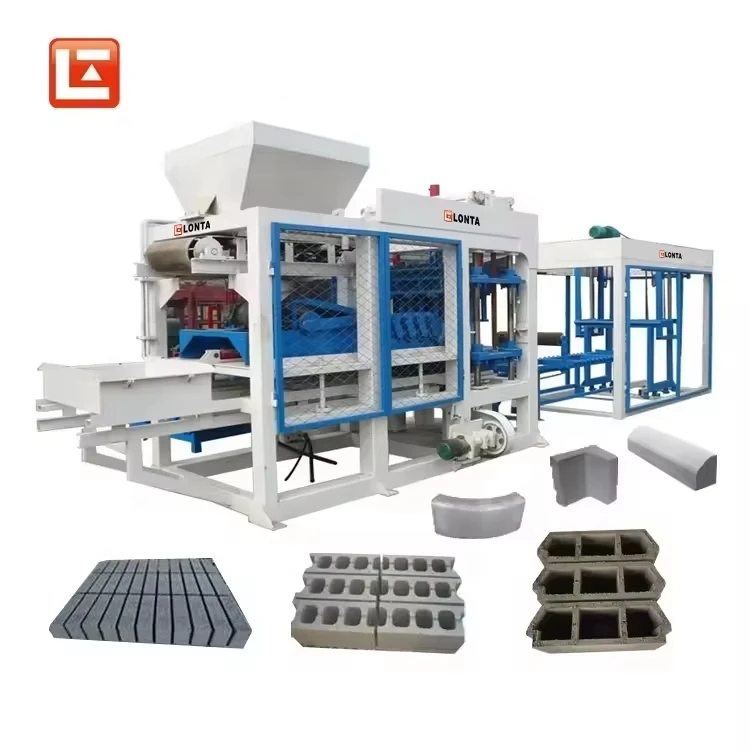 LONTA QT8-15 full automatic hydraulic hollow solid paving fly ash cement concrete brick block making machine in saudi arabia uae